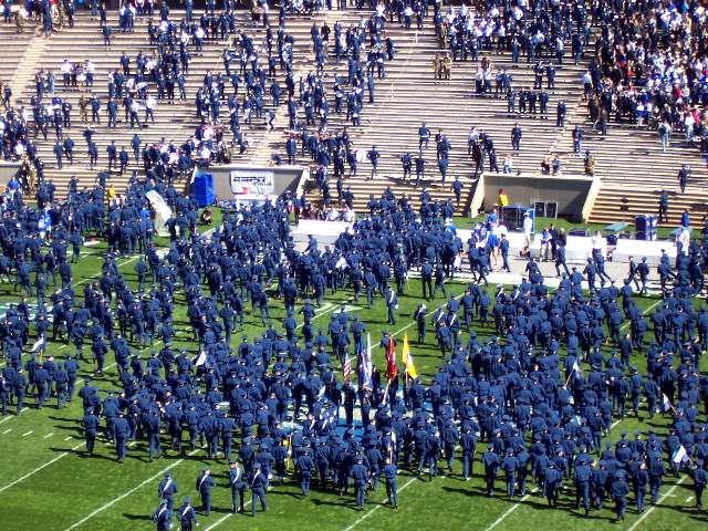 Break for the stands