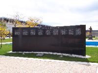 The War Memorial with 2 names added from Sept 11th