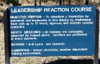 Leadship Reaction Course - That was fun!